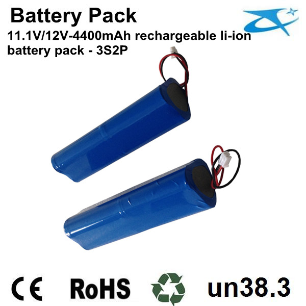 18650 li ion battery pack 12V 4400mAh