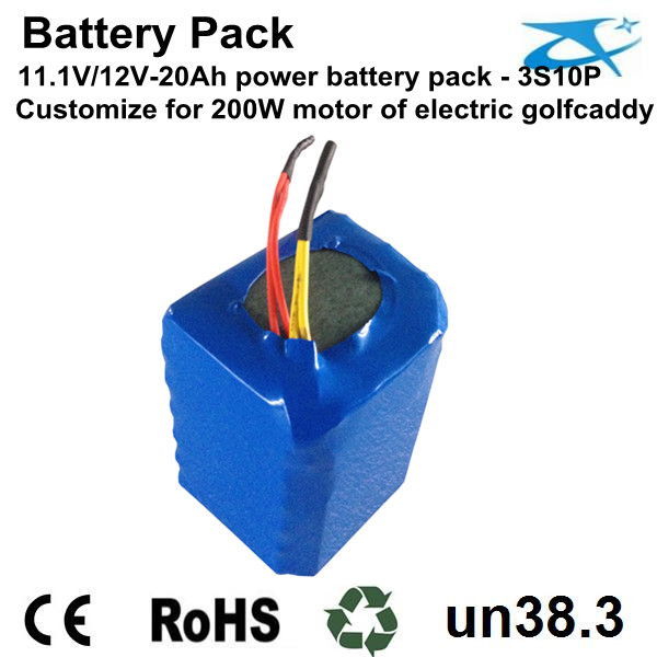 12V/30Ah golfcaddy battery pack