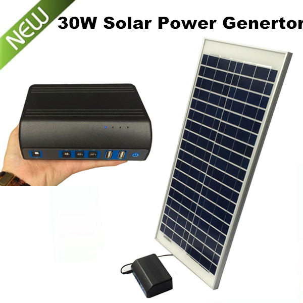 Portable 30W Solar Power System